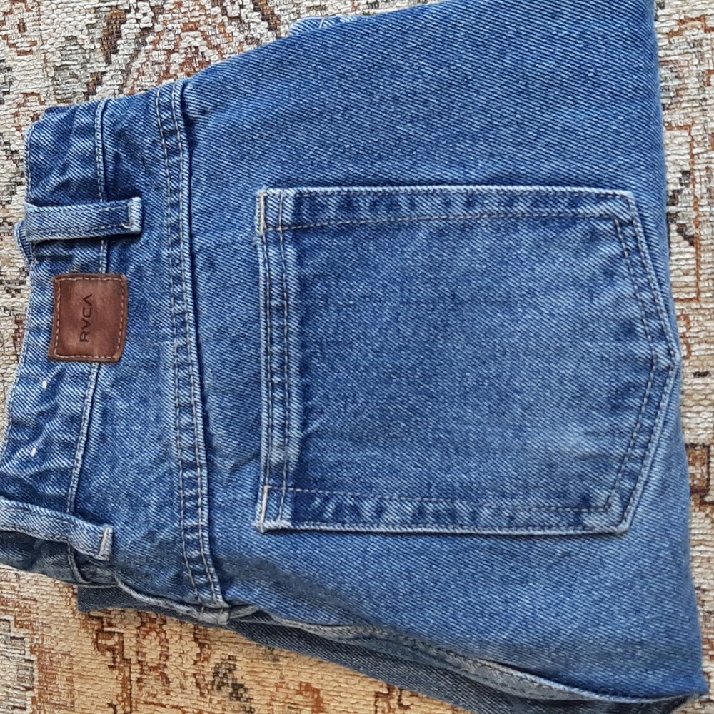 RVCA Hight Waisted Crop Jeans Size 27 - Picture 12 of 12